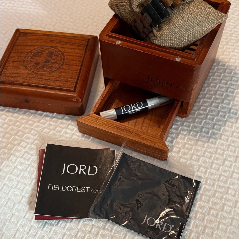 Men's JORD Wooden Watch - Brown - Picture 4 of 8